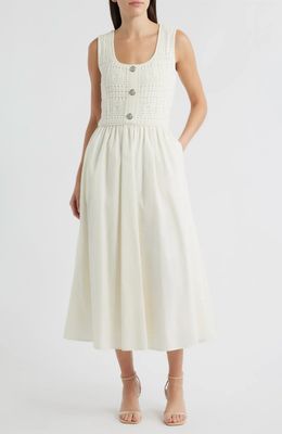 Sleeveless Crochet Twofer Dress