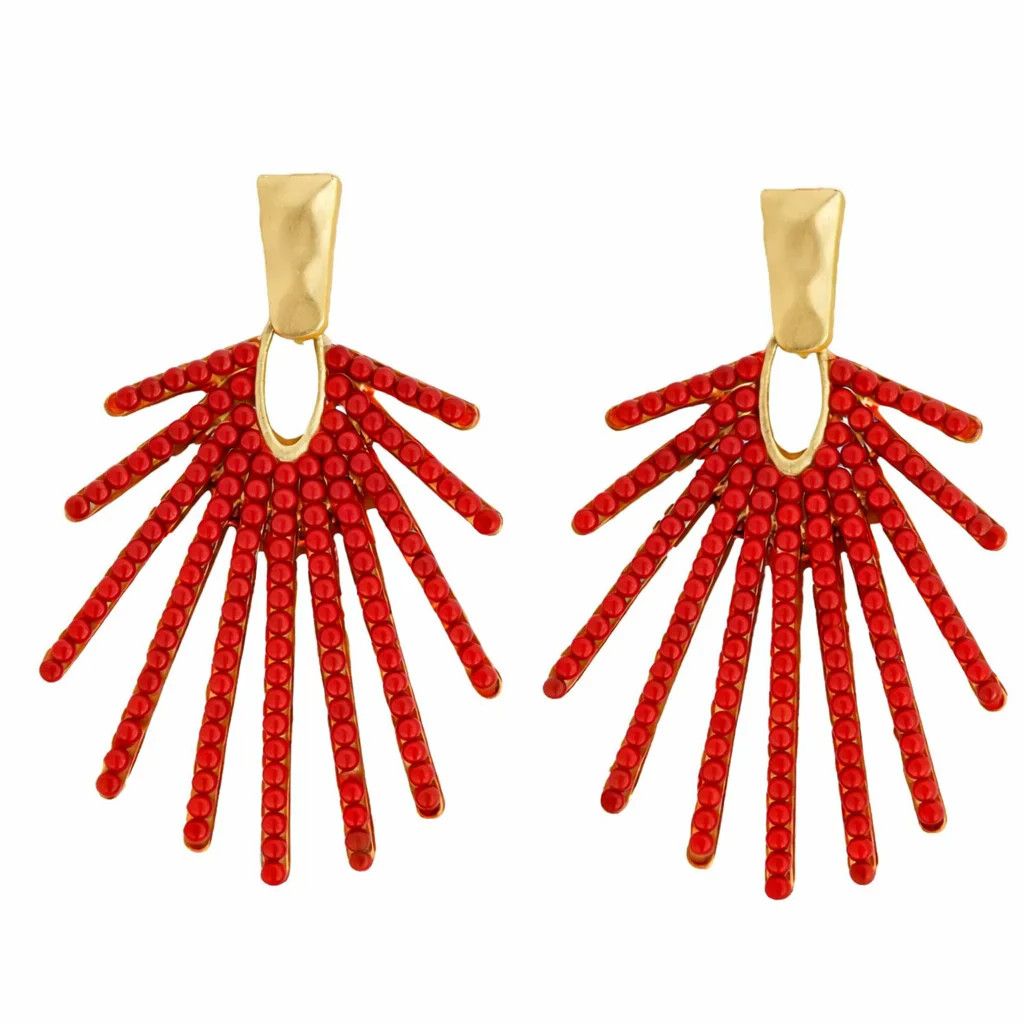 The Coastal Glam Statement Earrings