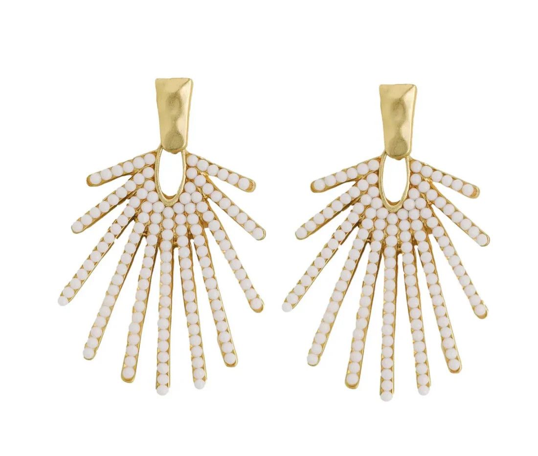 The Coastal Glam Statement Earrings