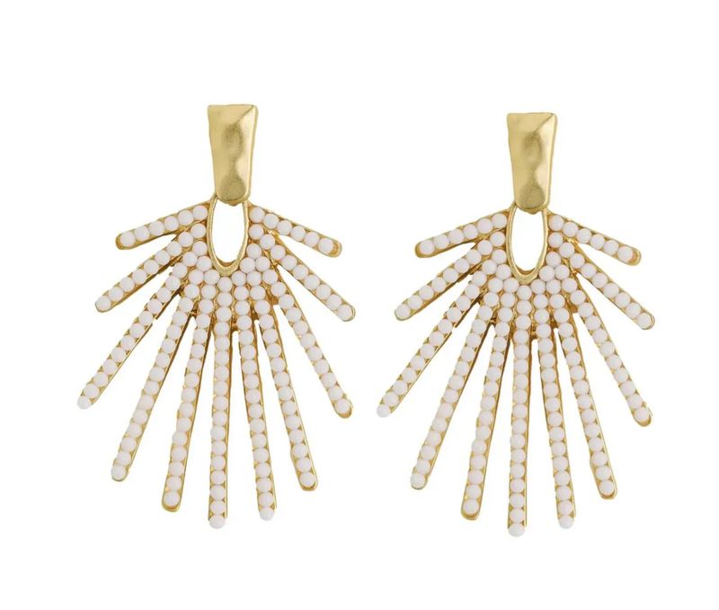 The Coastal Glam Statement Earrings