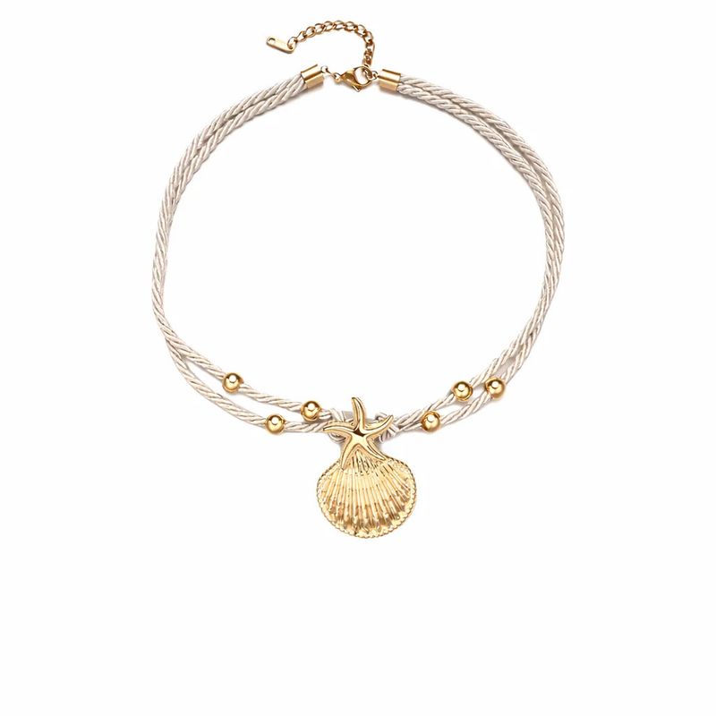 Chatham Shell Rope Necklace