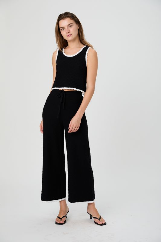 Teddy Diamond Knit Pants