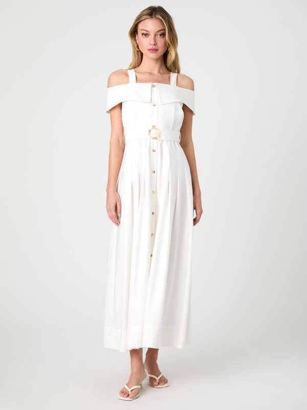 Fluid Rayon Midi Dress