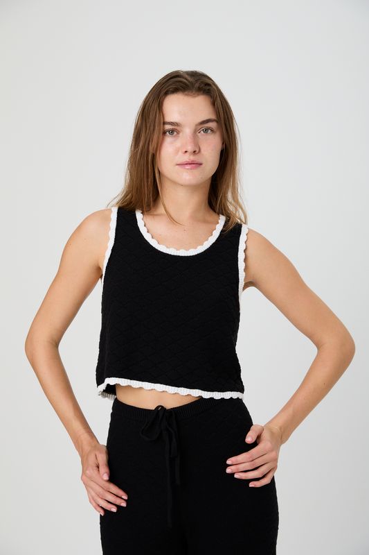 Teddy Diamond Knit Cami