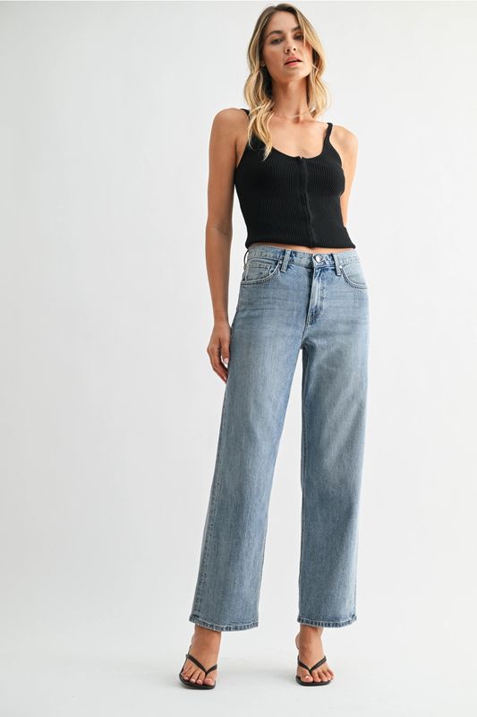 JB Collection Selvage Straight Jeans