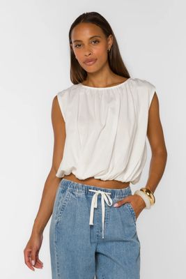 Gwyn Sleeveless Bubble Tee