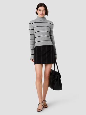 Mason Knit Varsity Stripe Turtleneck