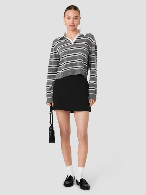 Yulia Knit Campus Stripe Pullover