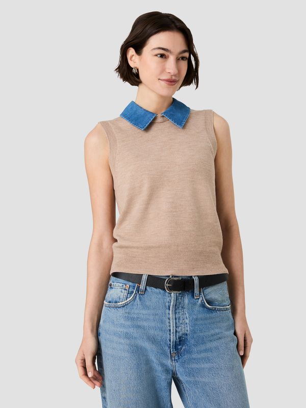 Babysoft Collared Knit Vest