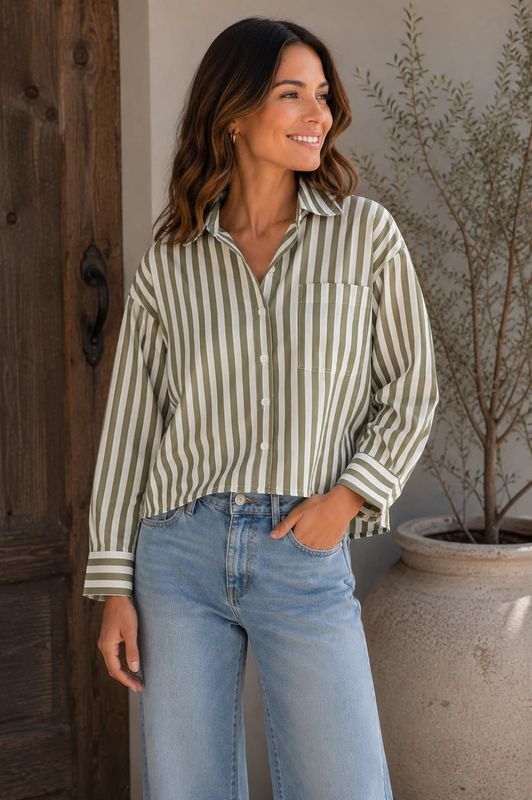 Stormi Stipe Blouse