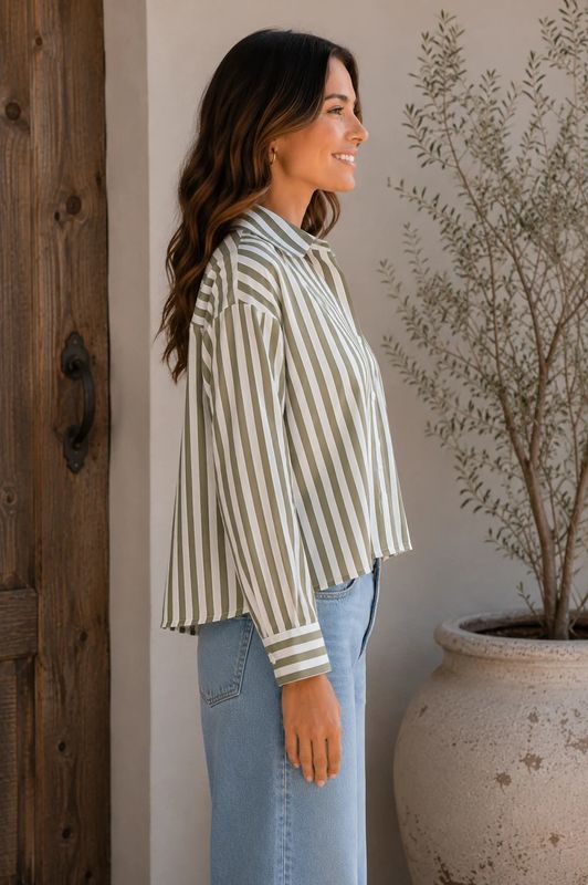 Stormi Stipe Blouse