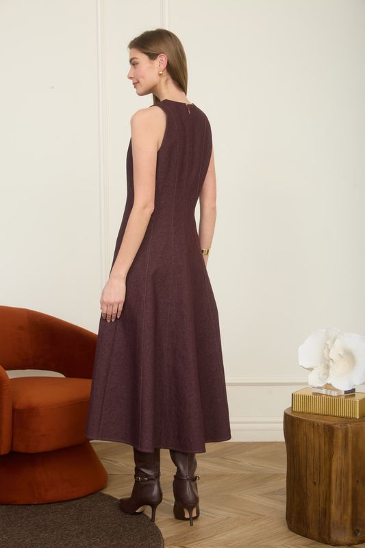 Top Stitch Sleeveless  Dress