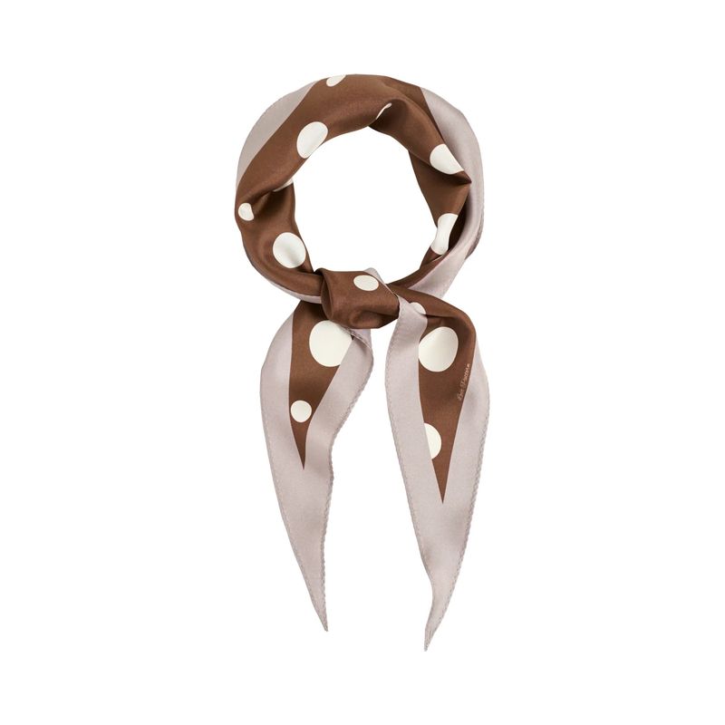 Retro Polka Dot Silk Neckerchief