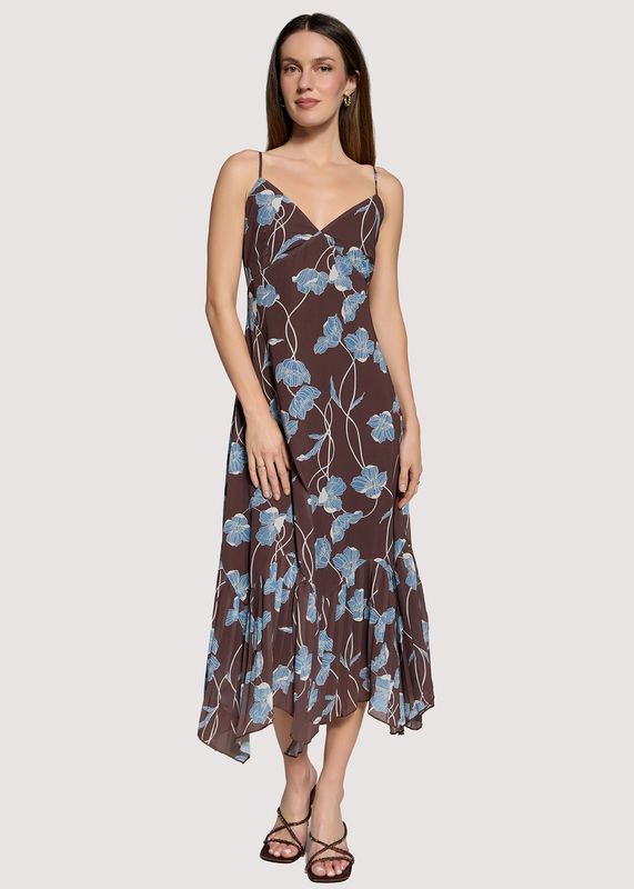 Sapphire Mist Midi Dress