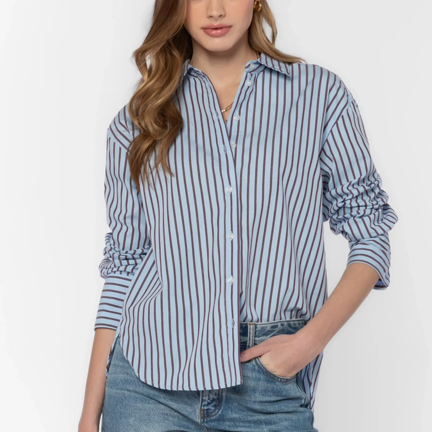 Pembelry Long Sleeve Button Up