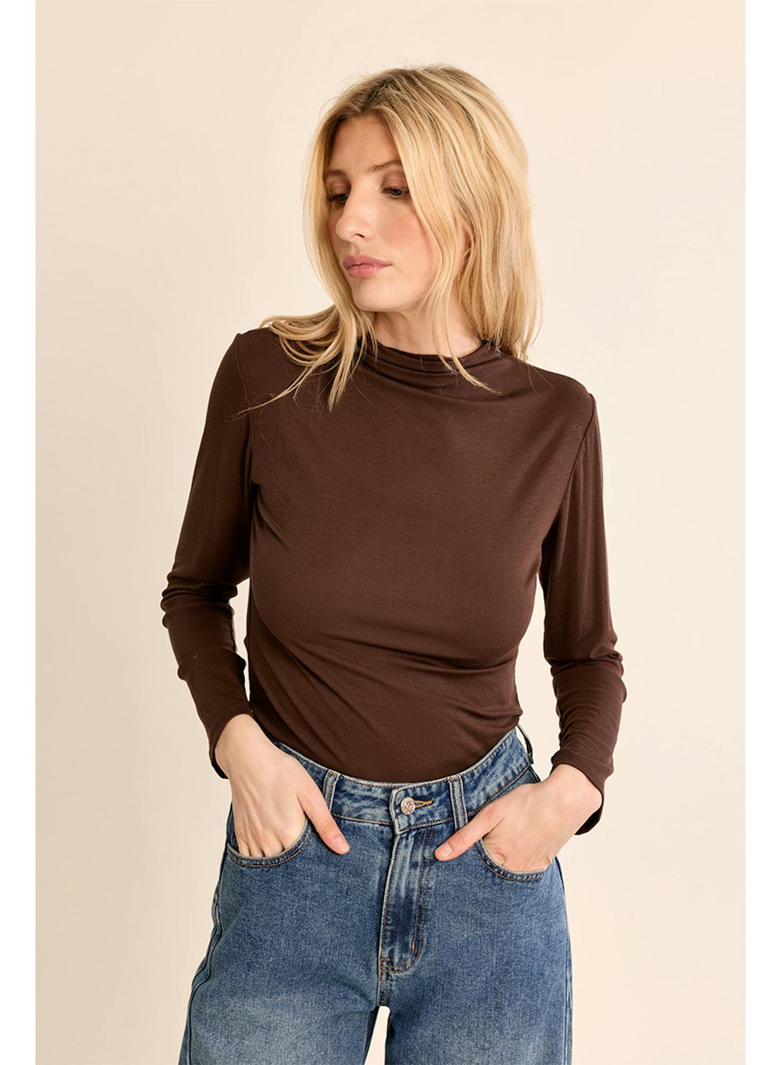 Long Sleeve Mock Neck