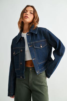 Fur Collar Denim Jacket