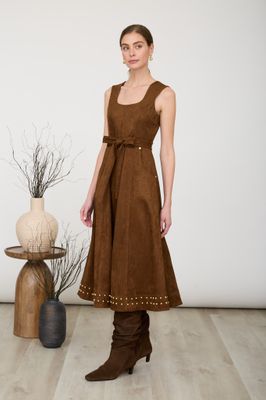 Sleeveless A Line Midi