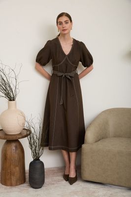 Bubble Sleeve Midi