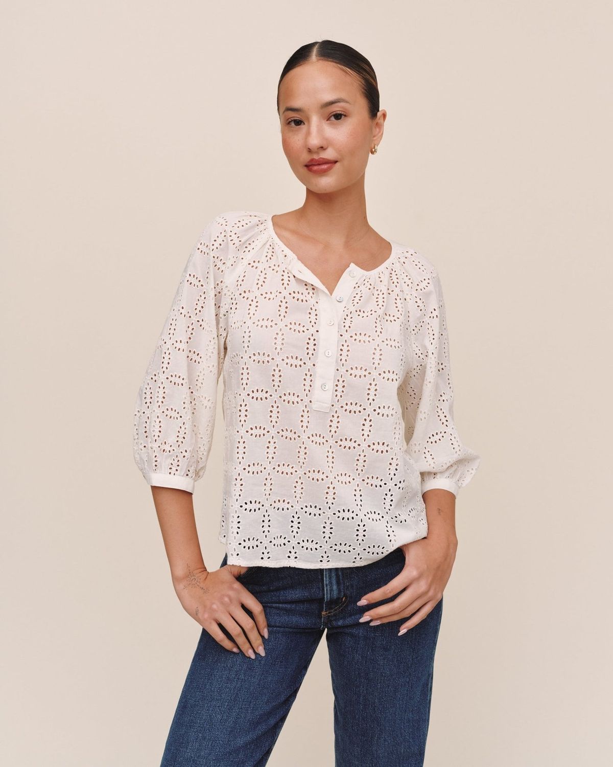 3/4 Sleeve Pullover