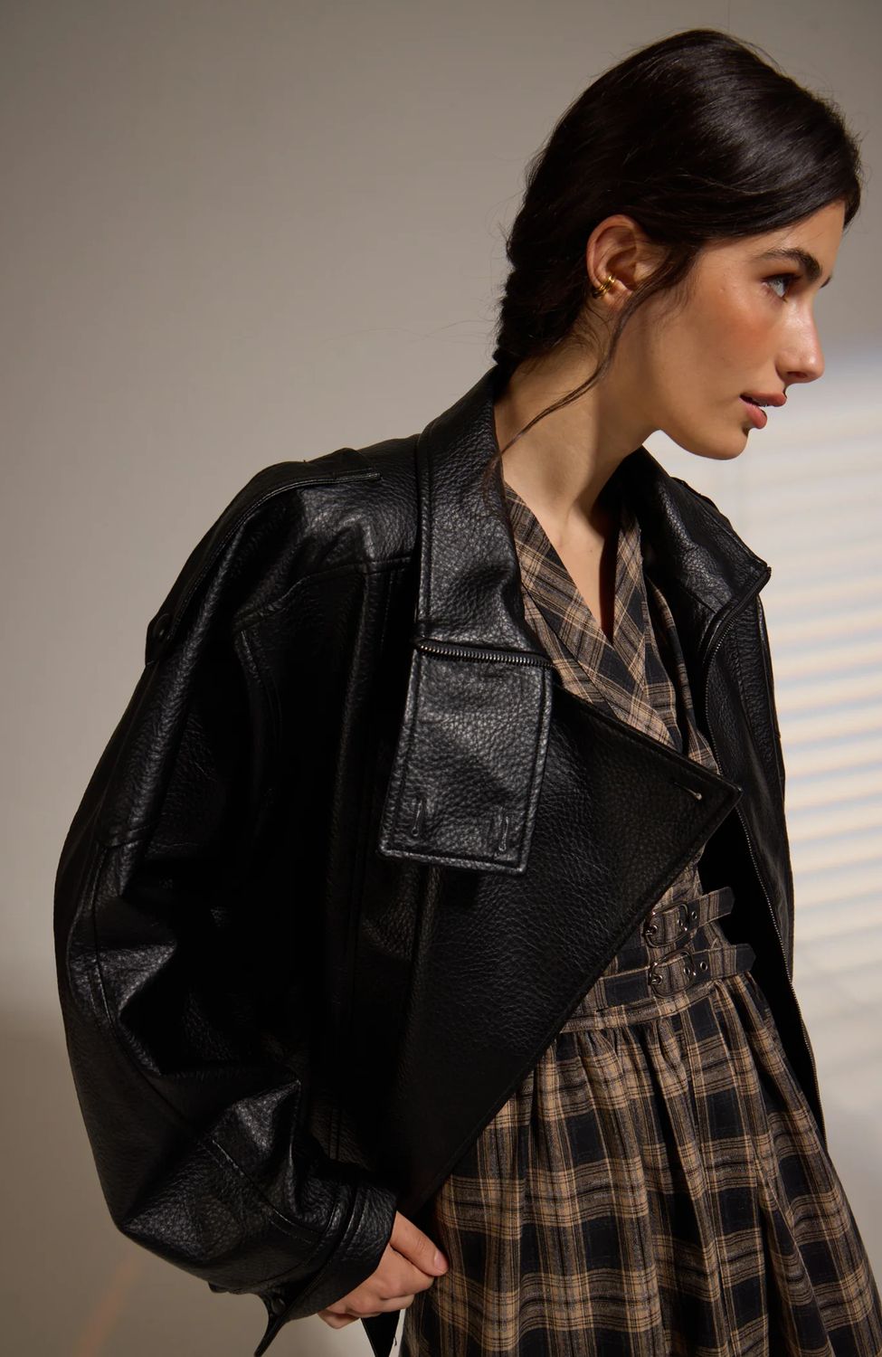 Misti Funnel Neck Vegan Jacket
