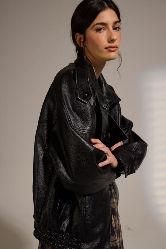 Misti Funnel Neck Vegan Jacket