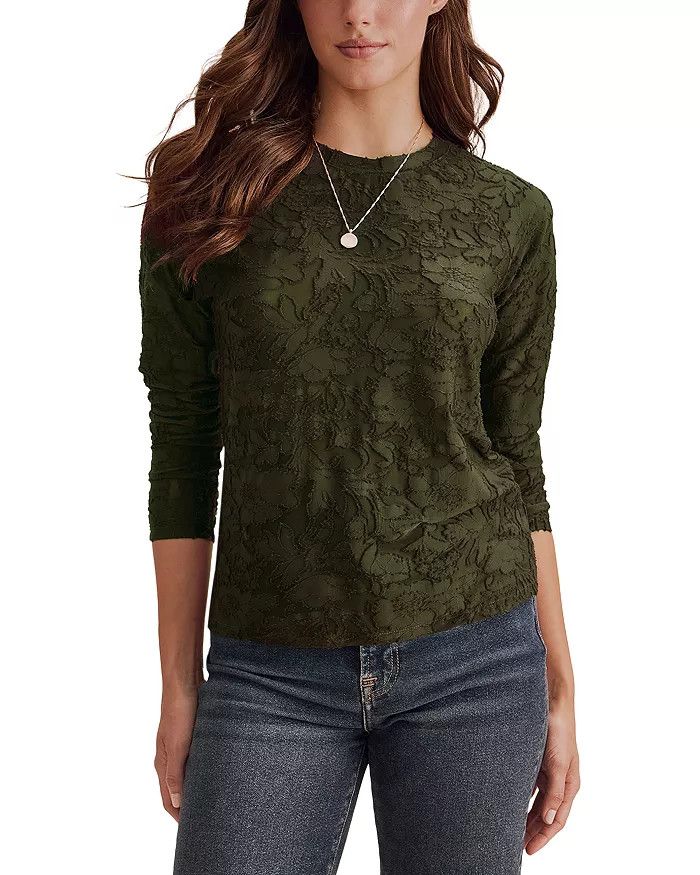 Cecelia Floral LS Tee