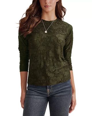 Cecelia Floral LS Tee