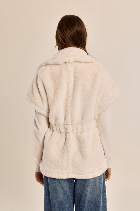 Belted Faux Fur Vest
