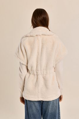 Belted Faux Fur Vest