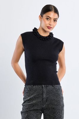 Victorian Collar SS Sweater