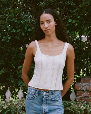 Anne Ribbed Knit Tank