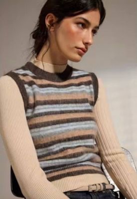 Bastile Stripe Knit Vest