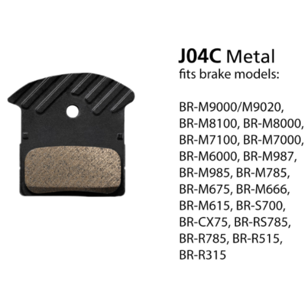 Shimano J04C w/fin Metal Pad &amp; Spring Brake Pads