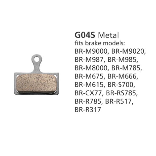 Shimano M8000 Metal G04S Brake Pad