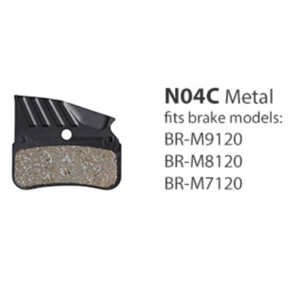 Shimano M9120/M8120 N04C Brake Pad Metal