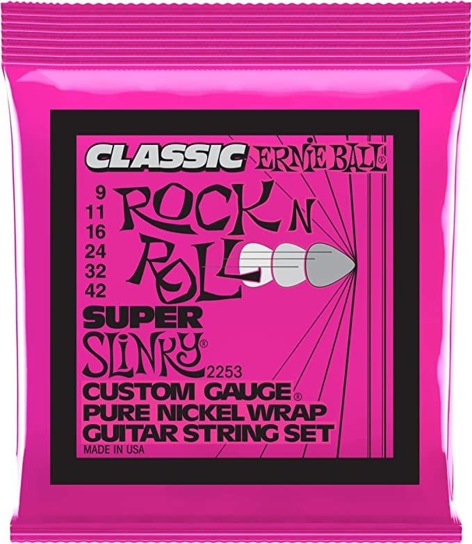 Ernie Ball Classic Rockers pure nickle super slinky 9-42