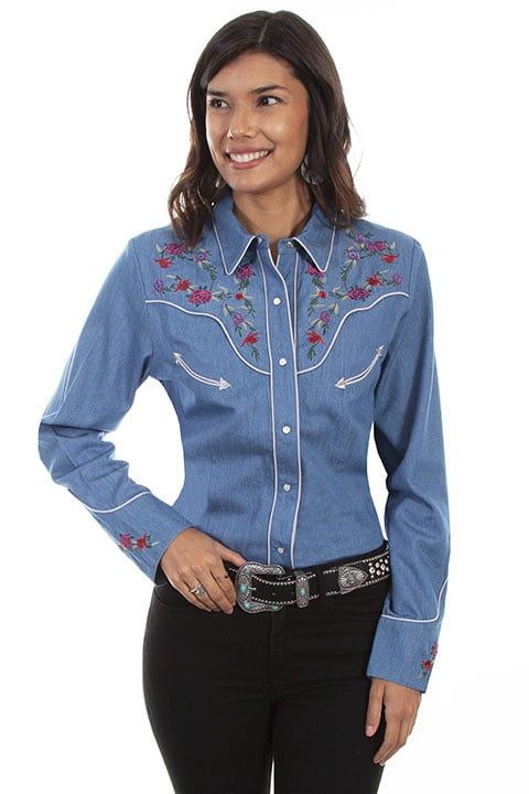 Scully Western Shirt Ladies PL-879