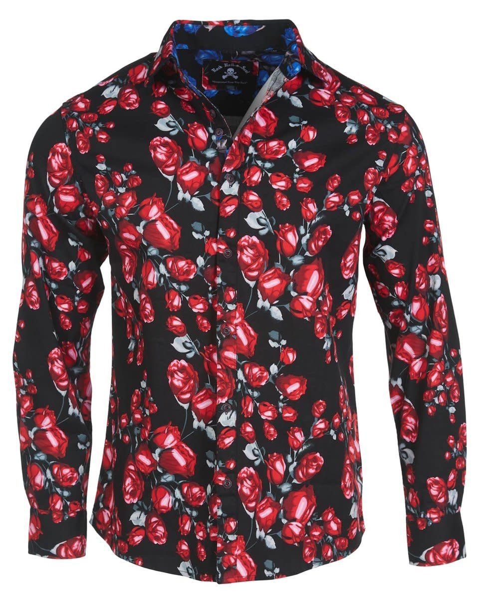 RockRollnSoul Western Shirt Radar Love Red RRMW944-Red