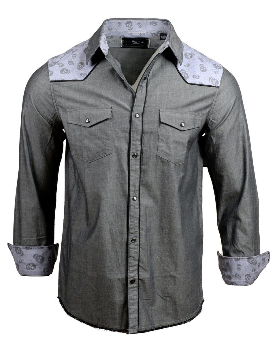RockRollnSoul Western Shirt Tumble &amp; Twirl RRMW338-CHA