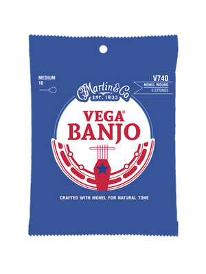 Vega by Martin &amp; Co. Banjo Medium Strings V740