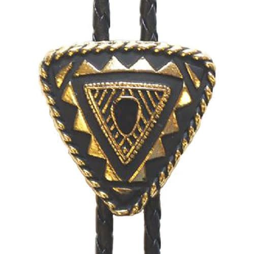 Made in the USA - Gold Plated Triangular Bolo Tie