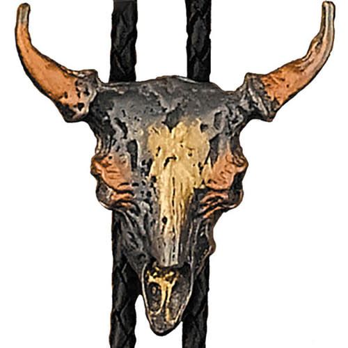 Made in the USA - Steer Skull Bolo Tie