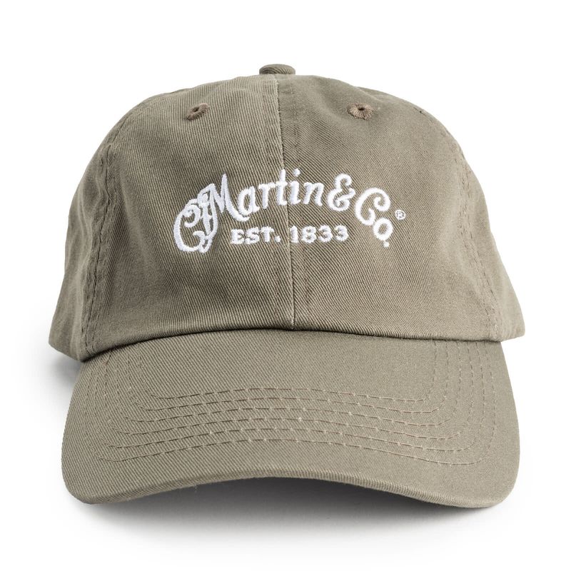 Martin Ball Cap Cotton Script Logo Olive