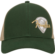FENDER® GLOBE PICK PATCH HAT Kahaki/Green