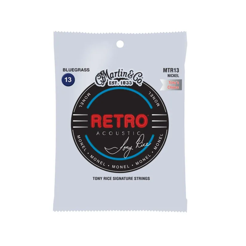 Martin MTR13 Retro Acoustic Guitar Strings .013-.056 Tony Rice Bluegras