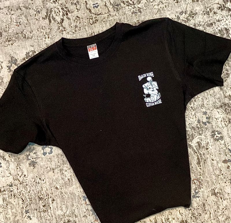 Black Rose T-Shirt Black - UL logo white
