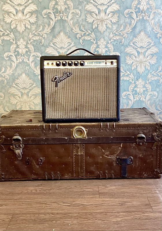 Fender Vibro Champ Silverface Guitar Amplifier 1974