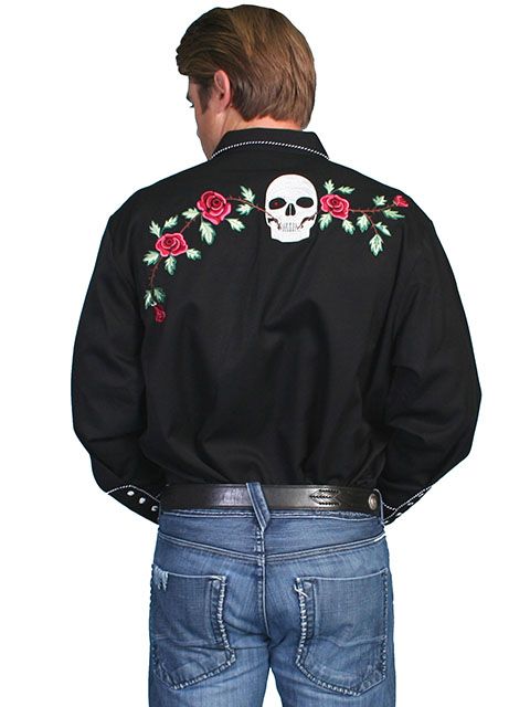 Scully Western Shirt P-771 BLK MED