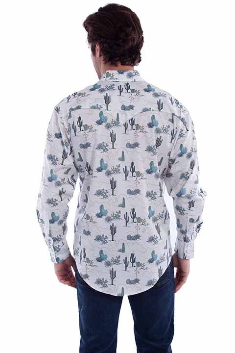 Scully Western Shirt PS-357 WHT XL